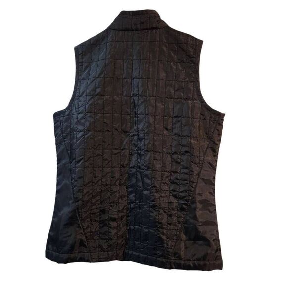 Chico's full zip vest black quilted sequin size 0 small 4 - Picture 4 of 7